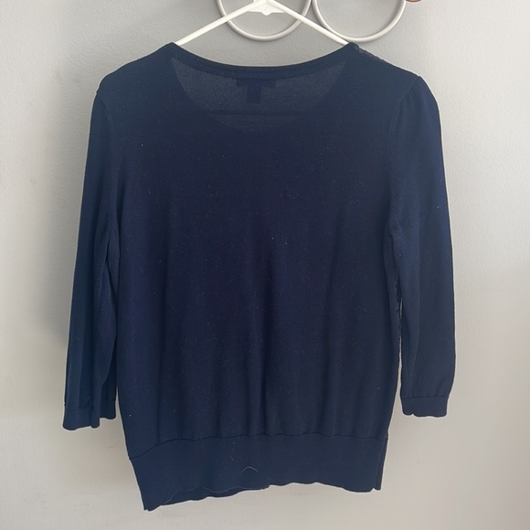 Tommy Hilfiger Navy Blue Cardigan - Picture 2 of 4